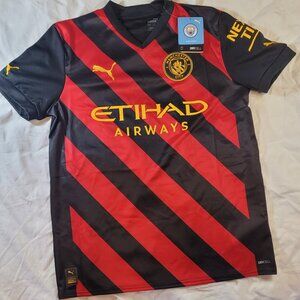 Puma NWT Manchester City FC 2022-23 Away Youth Soccer Jersey SIze XL